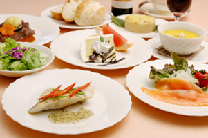 旬の食材たっぷりのヘルシー料理